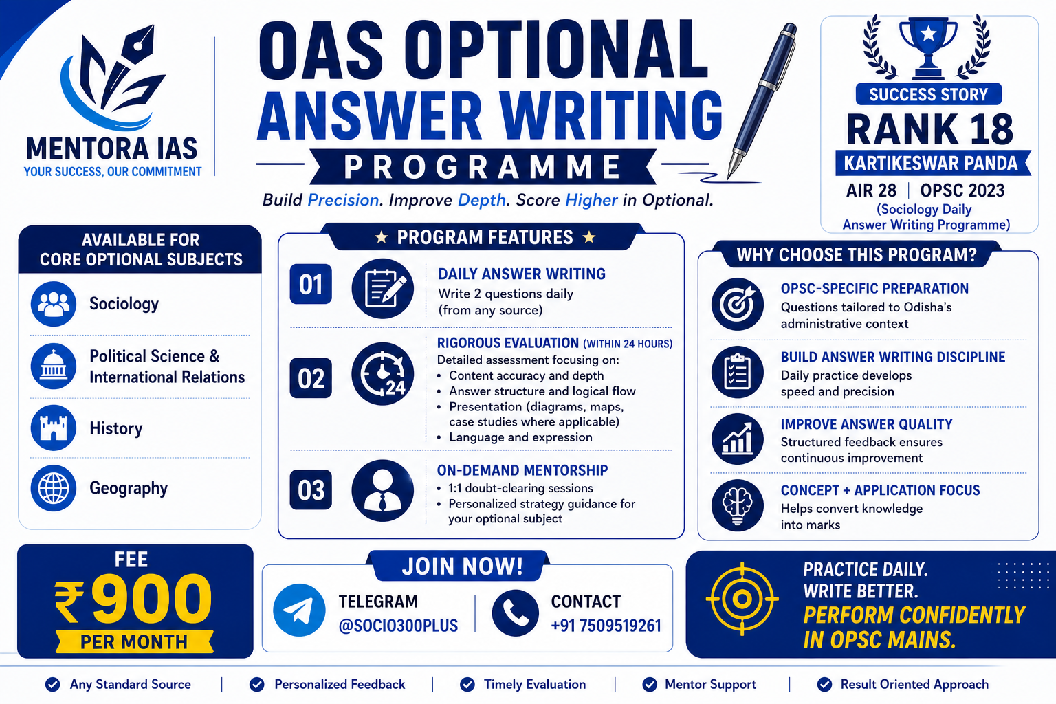 OPSC Optional Subject Answer Writing Program